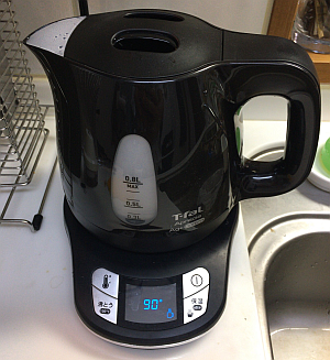 ティファールの電気ケトル「Aprecia Ag+ Control」で抽出温度を 90℃ にしてコーヒーを淹れてみました